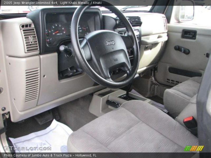 Light Khaki Metallic / Khaki 2005 Jeep Wrangler Unlimited 4x4