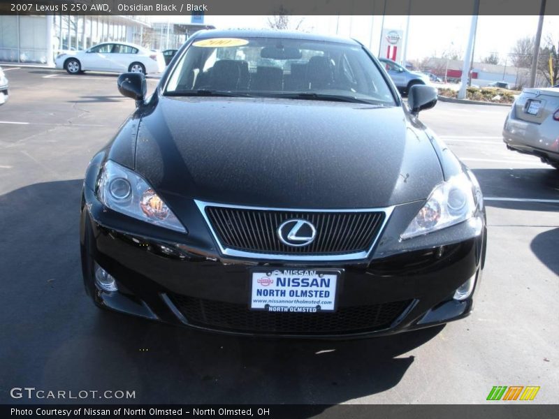 Obsidian Black / Black 2007 Lexus IS 250 AWD