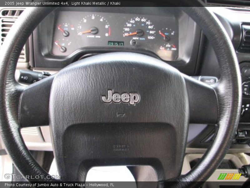 Light Khaki Metallic / Khaki 2005 Jeep Wrangler Unlimited 4x4