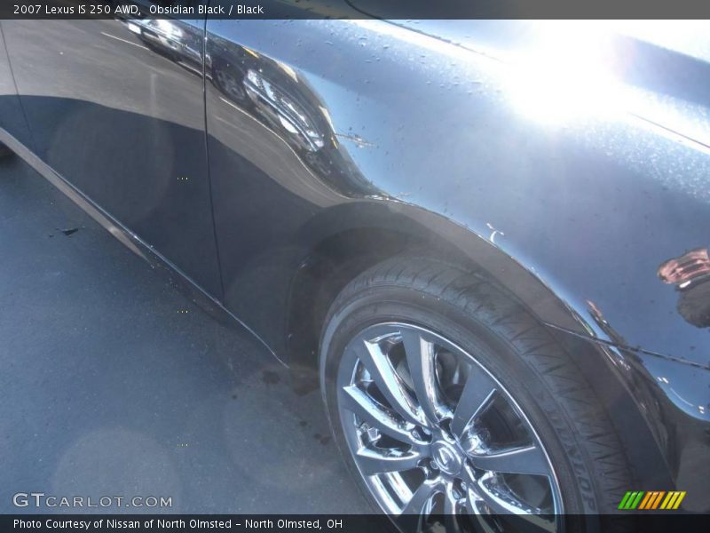 Obsidian Black / Black 2007 Lexus IS 250 AWD