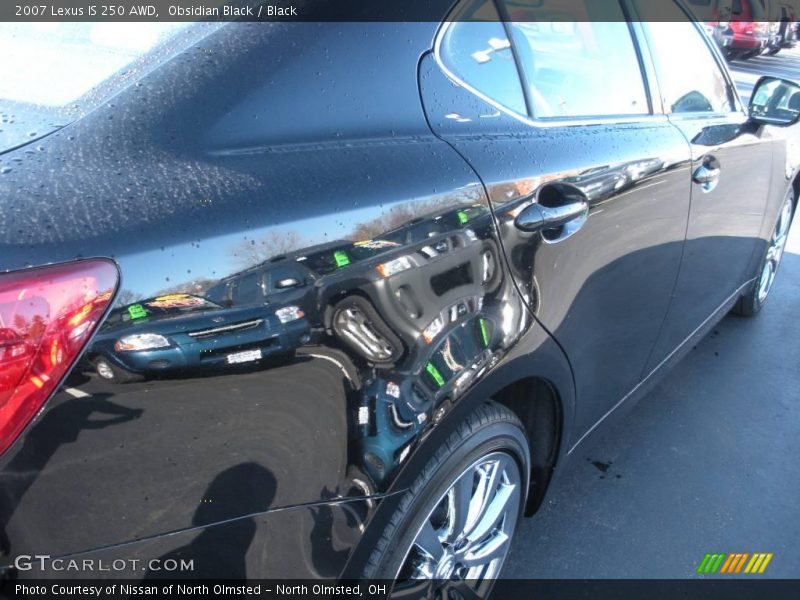 Obsidian Black / Black 2007 Lexus IS 250 AWD