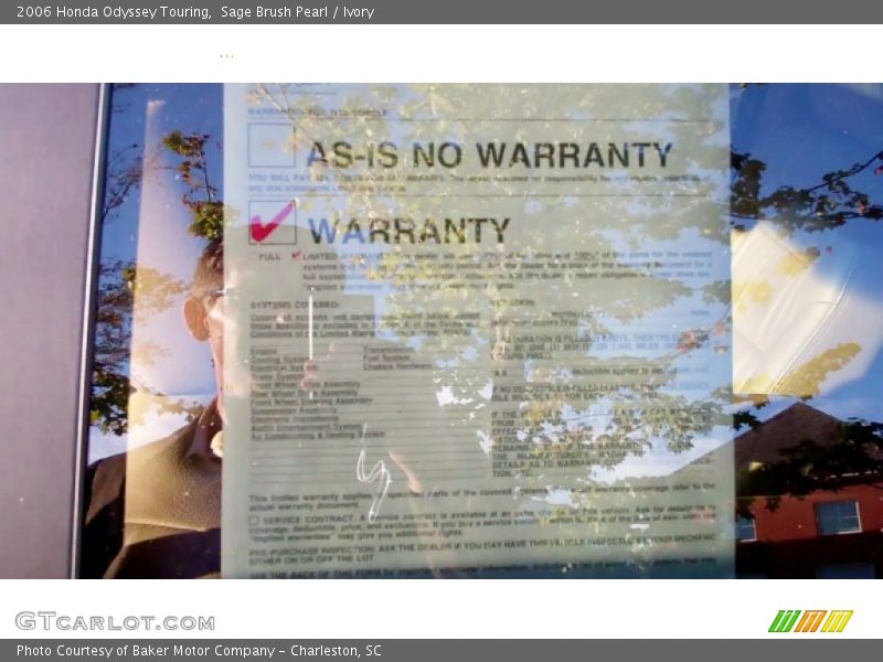 Sage Brush Pearl / Ivory 2006 Honda Odyssey Touring