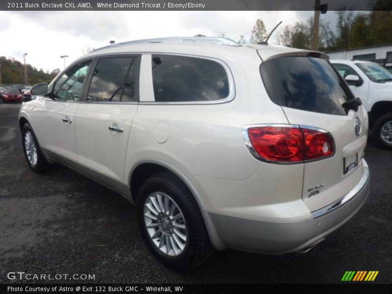 White Diamond Tricoat / Ebony/Ebony 2011 Buick Enclave CXL AWD
