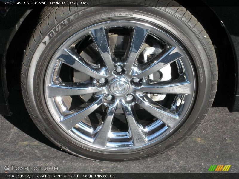Obsidian Black / Black 2007 Lexus IS 250 AWD