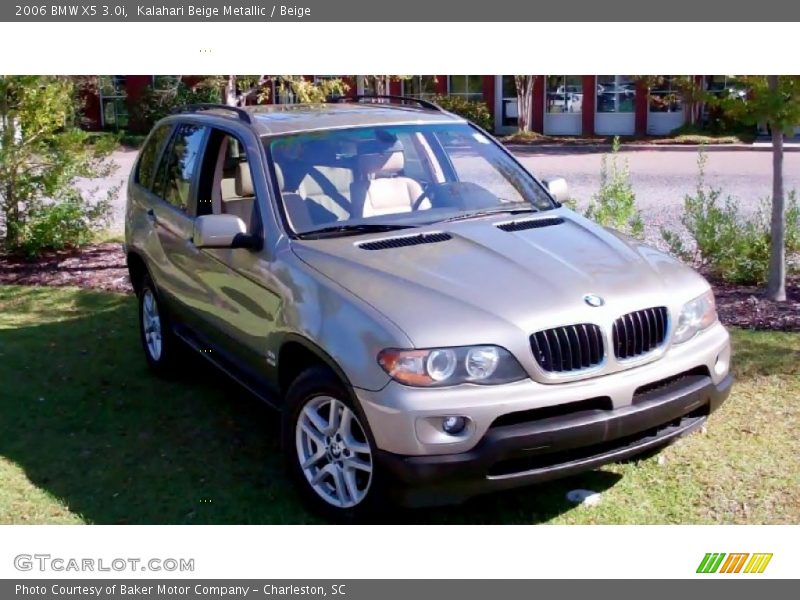 Kalahari Beige Metallic / Beige 2006 BMW X5 3.0i