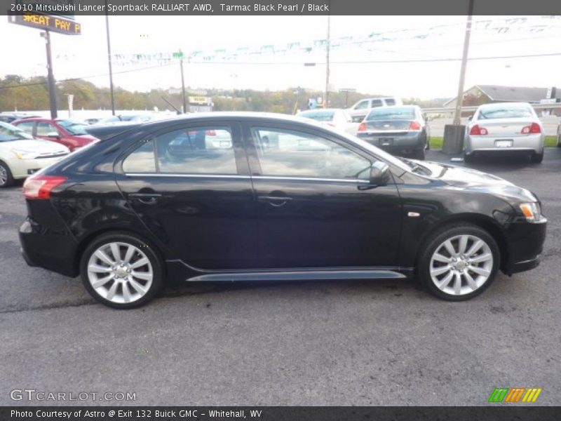 Tarmac Black Pearl / Black 2010 Mitsubishi Lancer Sportback RALLIART AWD
