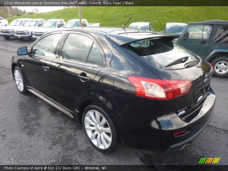Tarmac Black Pearl / Black 2010 Mitsubishi Lancer Sportback RALLIART AWD