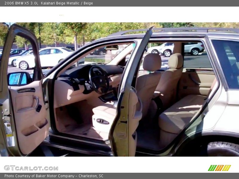 Kalahari Beige Metallic / Beige 2006 BMW X5 3.0i