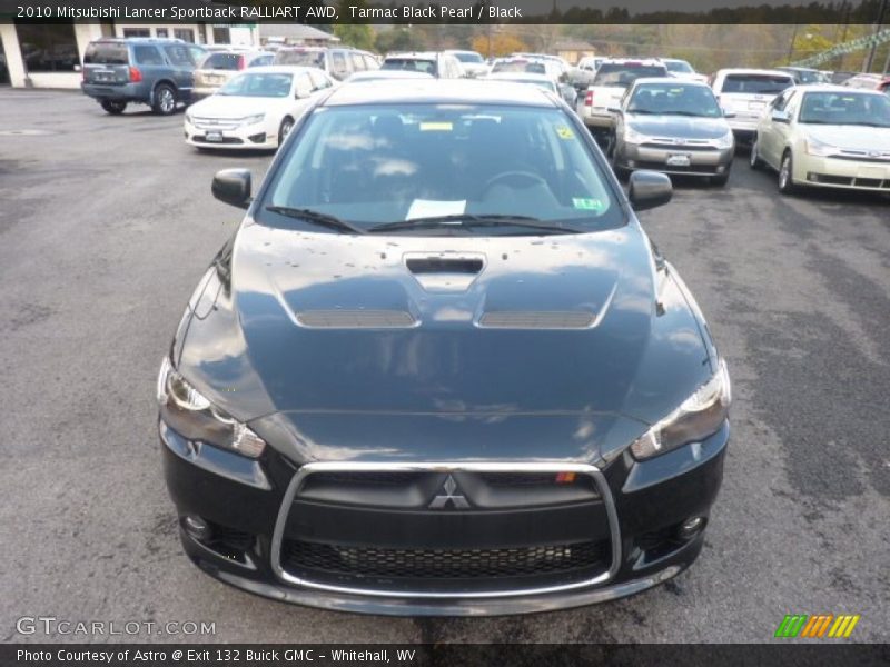 Tarmac Black Pearl / Black 2010 Mitsubishi Lancer Sportback RALLIART AWD