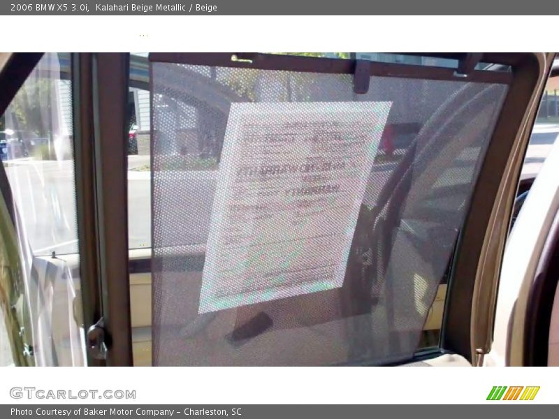 Kalahari Beige Metallic / Beige 2006 BMW X5 3.0i