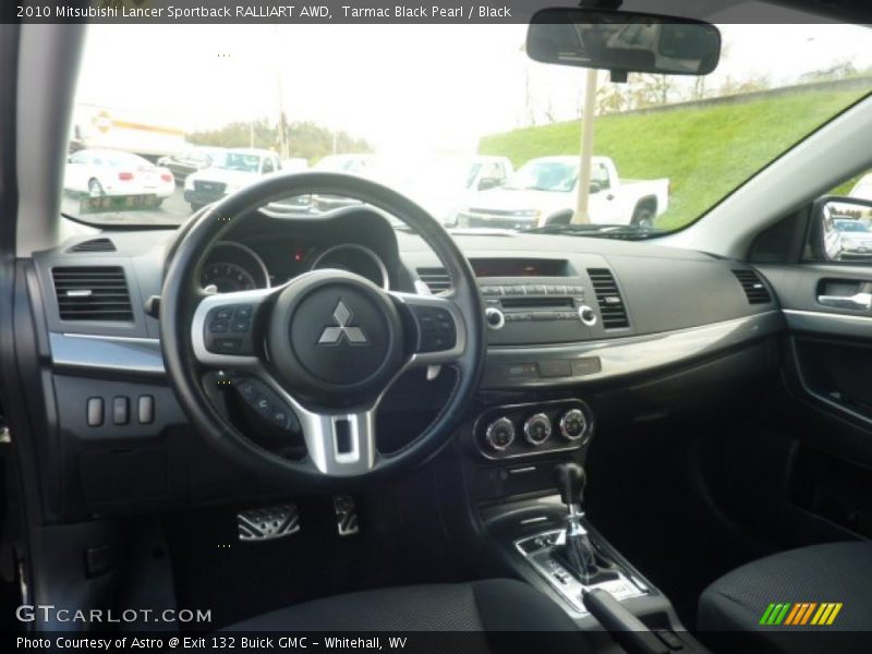 Tarmac Black Pearl / Black 2010 Mitsubishi Lancer Sportback RALLIART AWD