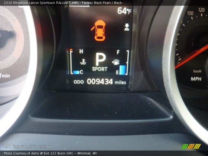 Tarmac Black Pearl / Black 2010 Mitsubishi Lancer Sportback RALLIART AWD