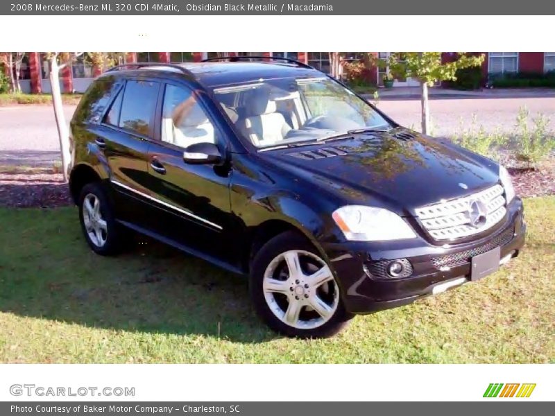 Obsidian Black Metallic / Macadamia 2008 Mercedes-Benz ML 320 CDI 4Matic