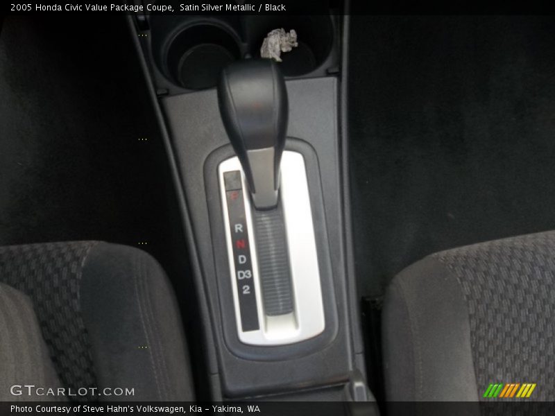 Satin Silver Metallic / Black 2005 Honda Civic Value Package Coupe