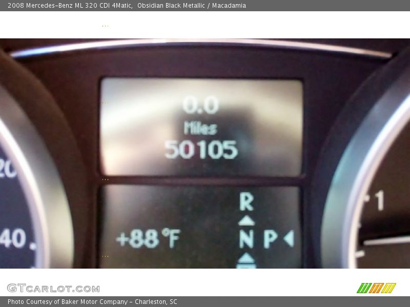 Obsidian Black Metallic / Macadamia 2008 Mercedes-Benz ML 320 CDI 4Matic