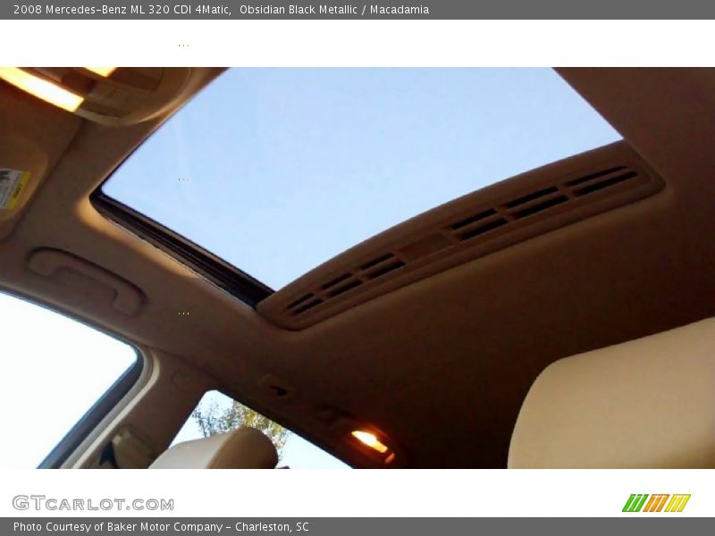 Obsidian Black Metallic / Macadamia 2008 Mercedes-Benz ML 320 CDI 4Matic