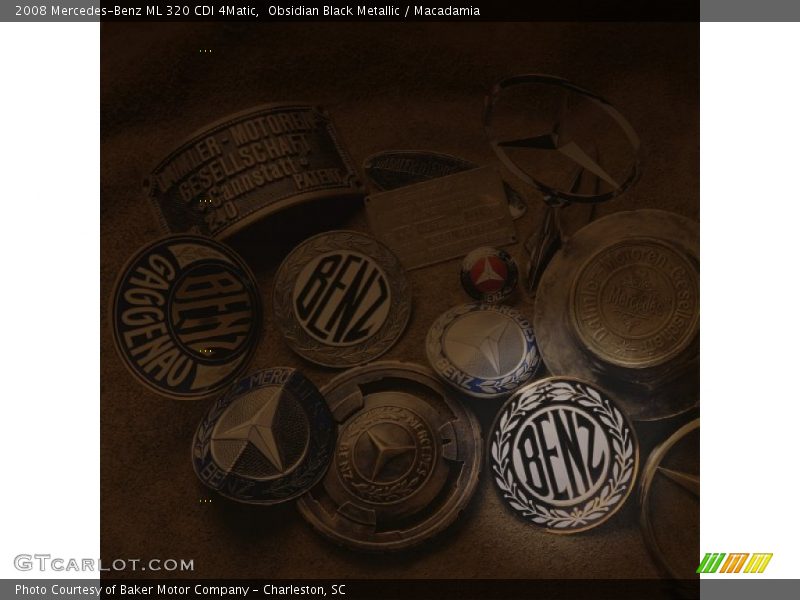 Obsidian Black Metallic / Macadamia 2008 Mercedes-Benz ML 320 CDI 4Matic