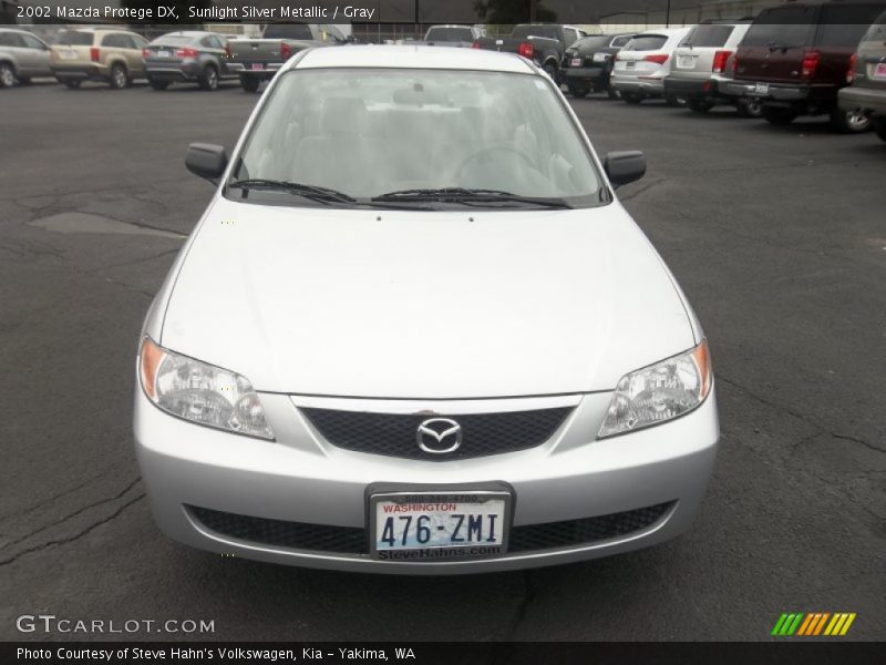 Sunlight Silver Metallic / Gray 2002 Mazda Protege DX