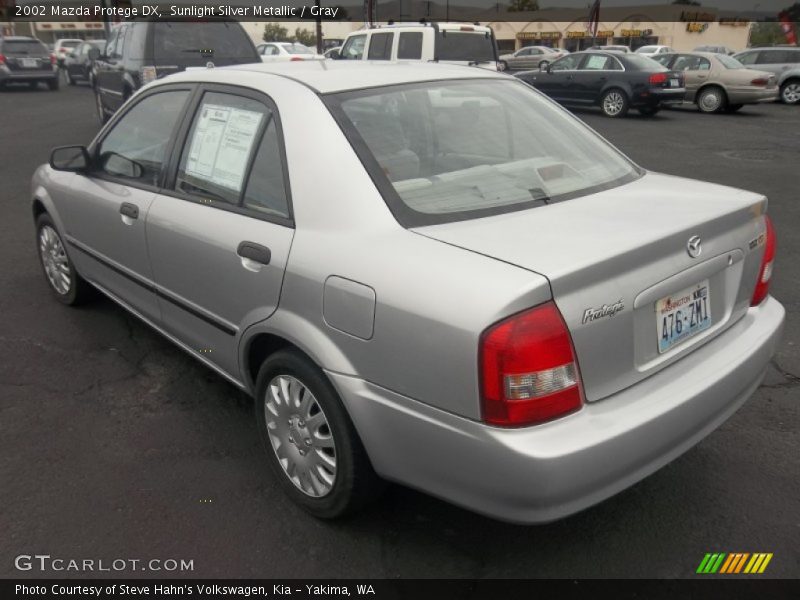 Sunlight Silver Metallic / Gray 2002 Mazda Protege DX