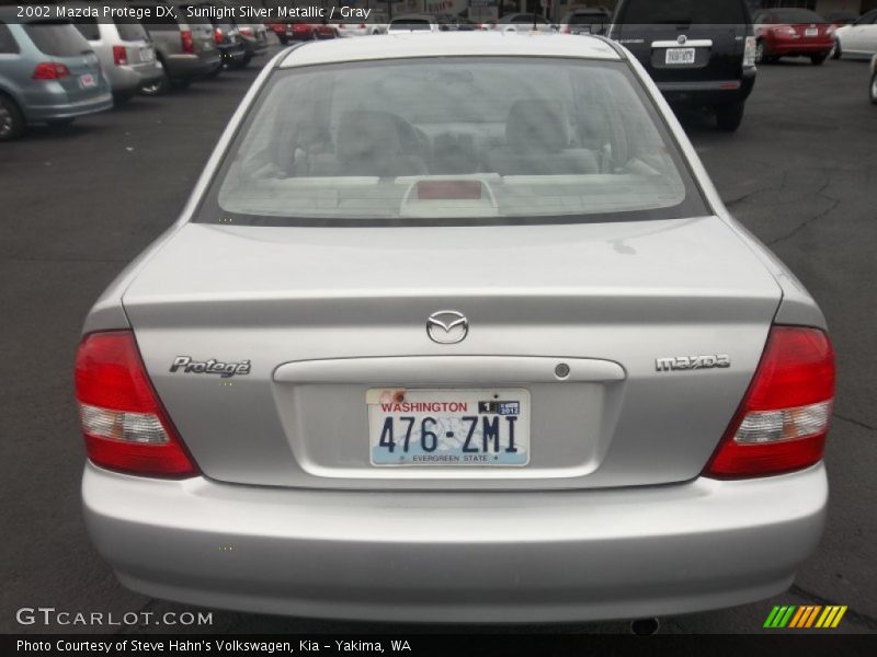 Sunlight Silver Metallic / Gray 2002 Mazda Protege DX