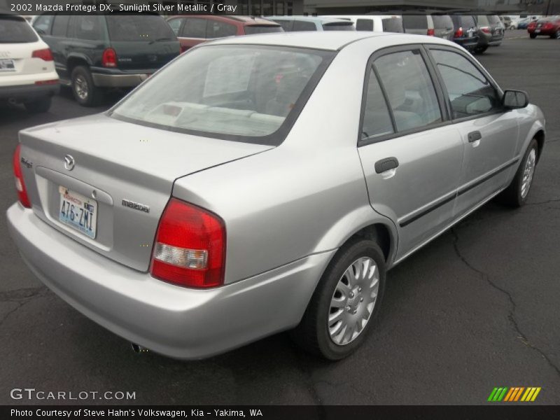 Sunlight Silver Metallic / Gray 2002 Mazda Protege DX