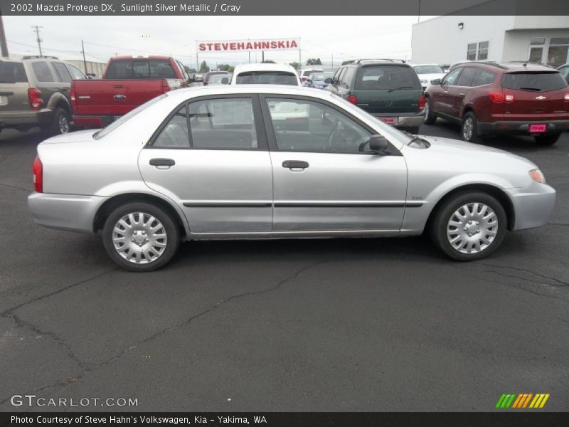 Sunlight Silver Metallic / Gray 2002 Mazda Protege DX