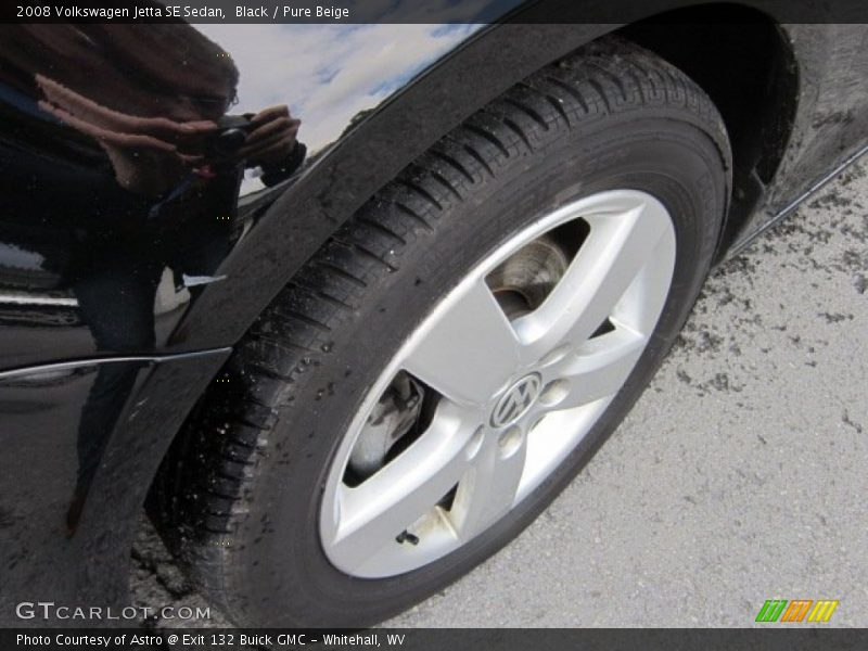 Black / Pure Beige 2008 Volkswagen Jetta SE Sedan