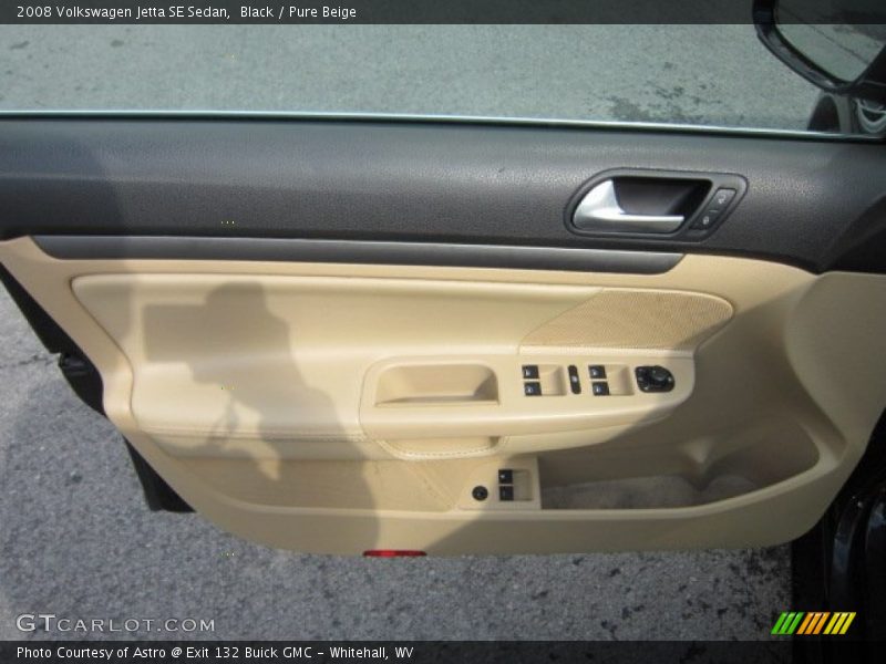 Black / Pure Beige 2008 Volkswagen Jetta SE Sedan