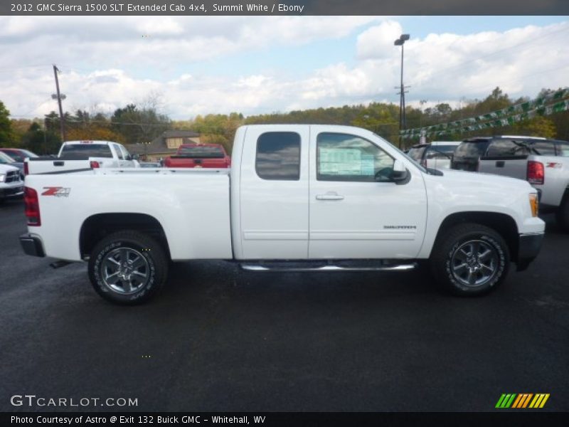 Summit White / Ebony 2012 GMC Sierra 1500 SLT Extended Cab 4x4