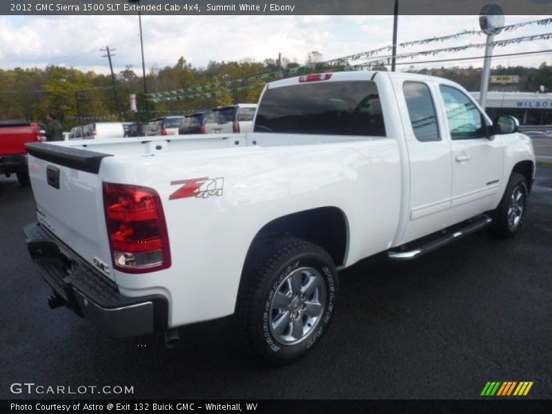 Summit White / Ebony 2012 GMC Sierra 1500 SLT Extended Cab 4x4