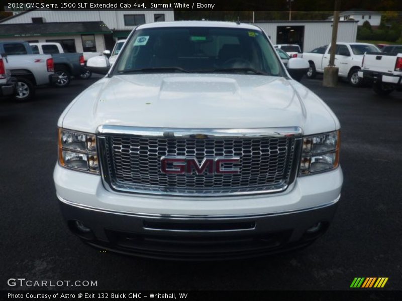 Summit White / Ebony 2012 GMC Sierra 1500 SLT Extended Cab 4x4