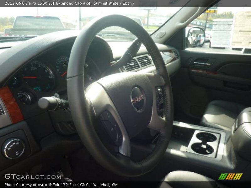 Summit White / Ebony 2012 GMC Sierra 1500 SLT Extended Cab 4x4