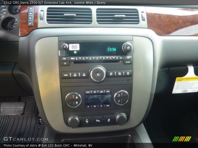 Summit White / Ebony 2012 GMC Sierra 1500 SLT Extended Cab 4x4