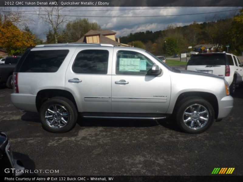 Quicksilver Metallic / Ebony 2012 GMC Yukon Denali AWD