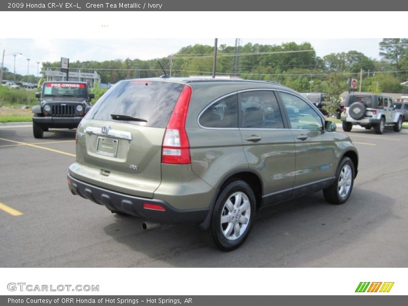 Green Tea Metallic / Ivory 2009 Honda CR-V EX-L