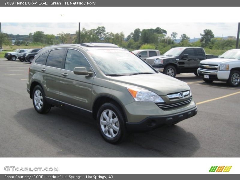 Green Tea Metallic / Ivory 2009 Honda CR-V EX-L
