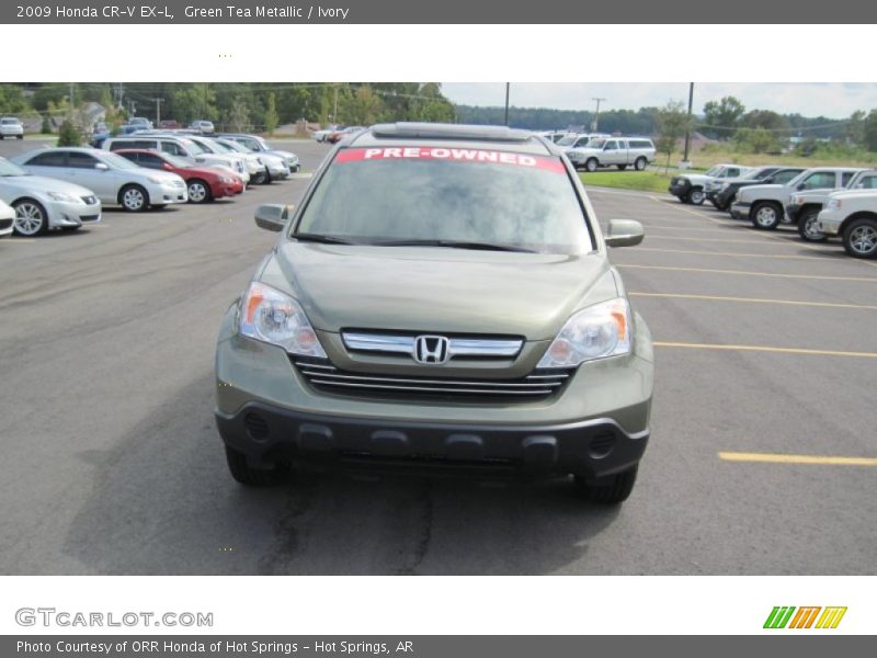 Green Tea Metallic / Ivory 2009 Honda CR-V EX-L