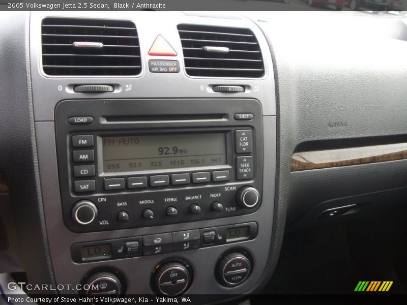 Black / Anthracite 2005 Volkswagen Jetta 2.5 Sedan