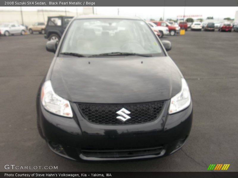 Black Pearl Metallic / Beige 2008 Suzuki SX4 Sedan