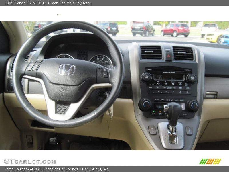Green Tea Metallic / Ivory 2009 Honda CR-V EX-L