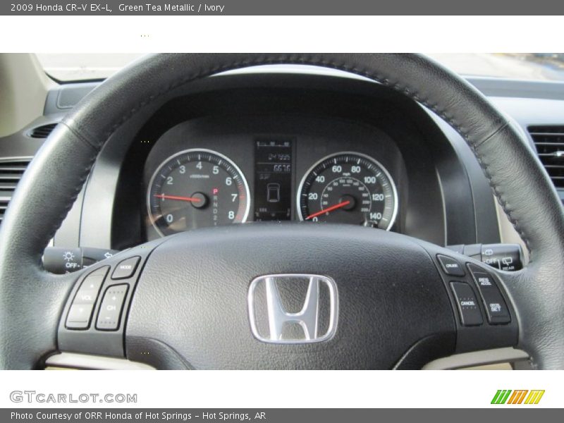 Green Tea Metallic / Ivory 2009 Honda CR-V EX-L