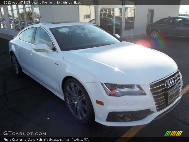 Ibis White / Black 2012 Audi A7 3.0T quattro Premium