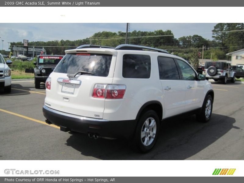 Summit White / Light Titanium 2009 GMC Acadia SLE