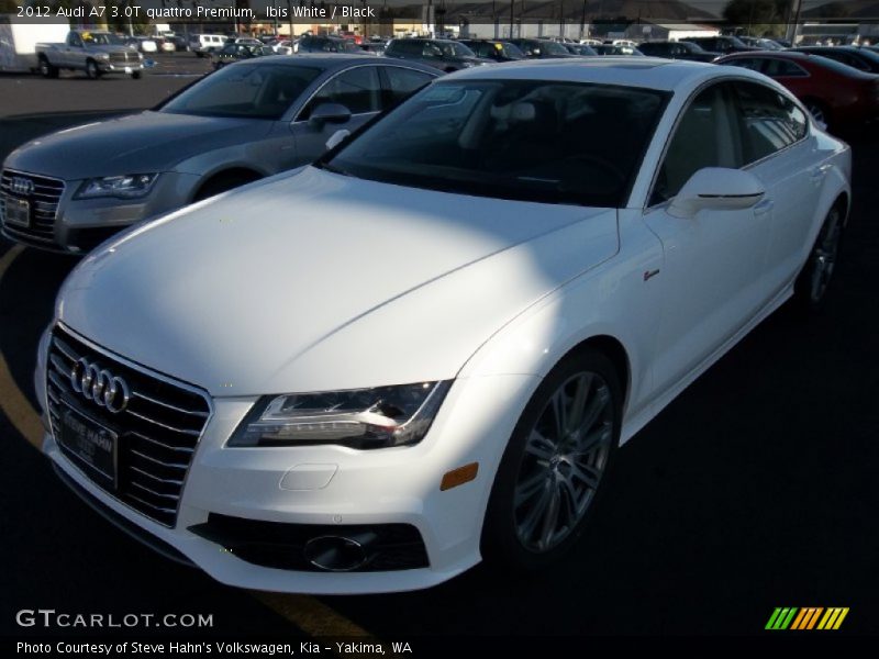 Ibis White / Black 2012 Audi A7 3.0T quattro Premium