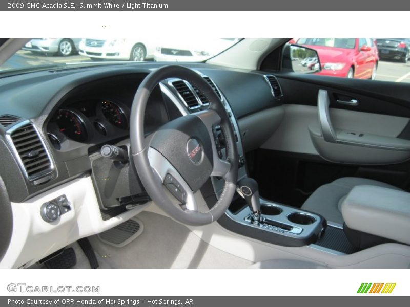 Summit White / Light Titanium 2009 GMC Acadia SLE