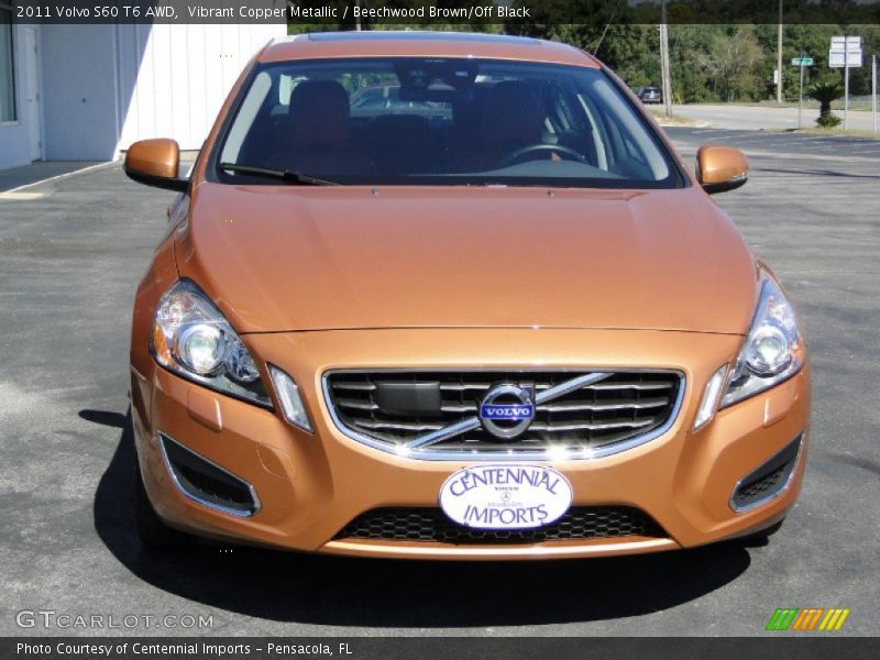 Vibrant Copper Metallic / Beechwood Brown/Off Black 2011 Volvo S60 T6 AWD