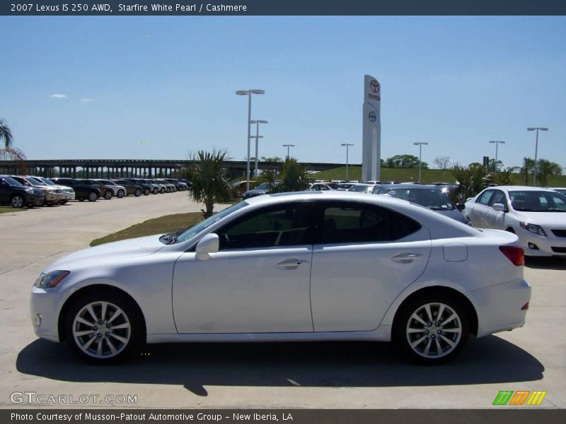Starfire White Pearl / Cashmere 2007 Lexus IS 250 AWD
