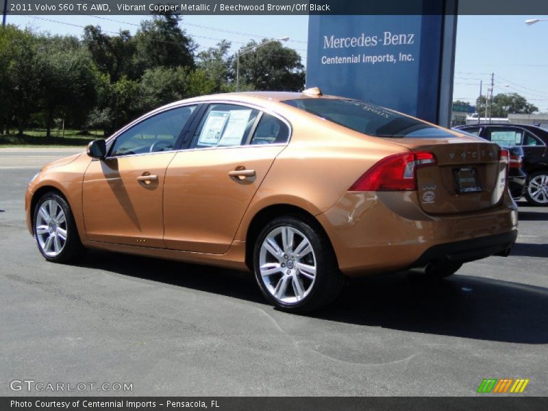 Vibrant Copper Metallic / Beechwood Brown/Off Black 2011 Volvo S60 T6 AWD