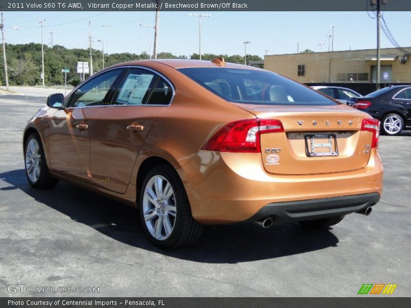 Vibrant Copper Metallic / Beechwood Brown/Off Black 2011 Volvo S60 T6 AWD