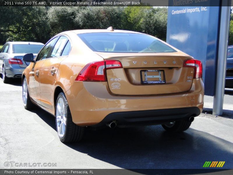 Vibrant Copper Metallic / Beechwood Brown/Off Black 2011 Volvo S60 T6 AWD